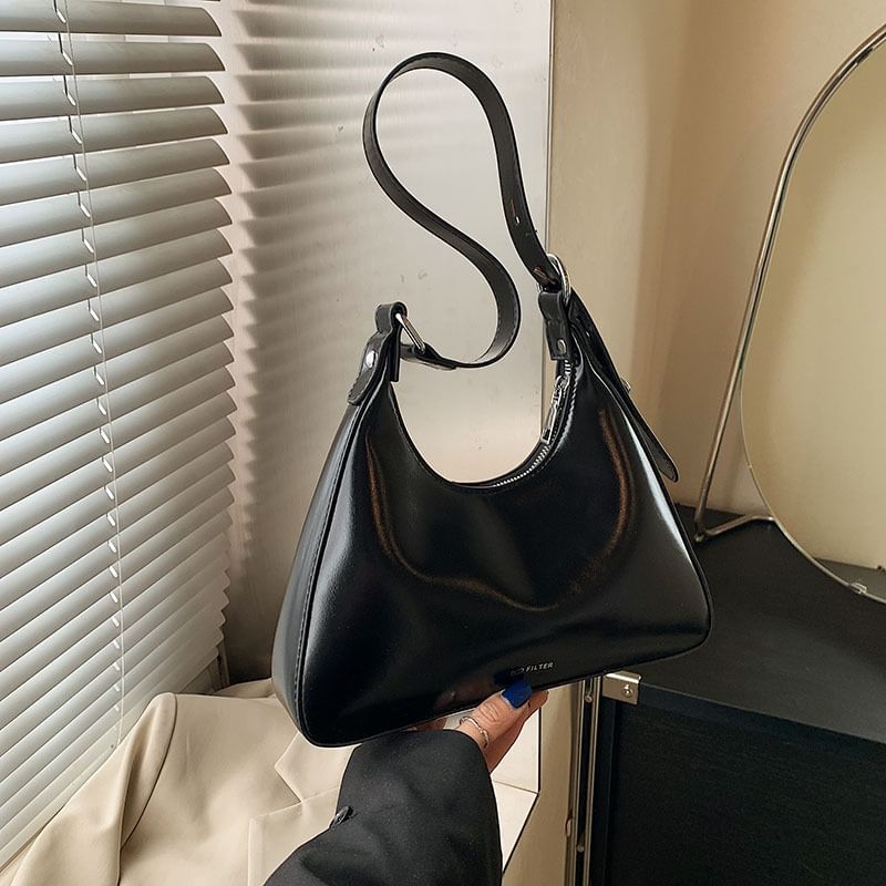 Leather Lettering Bag Tote Faux