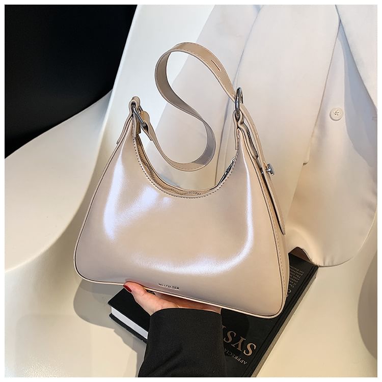 Leather Lettering Bag Tote Faux