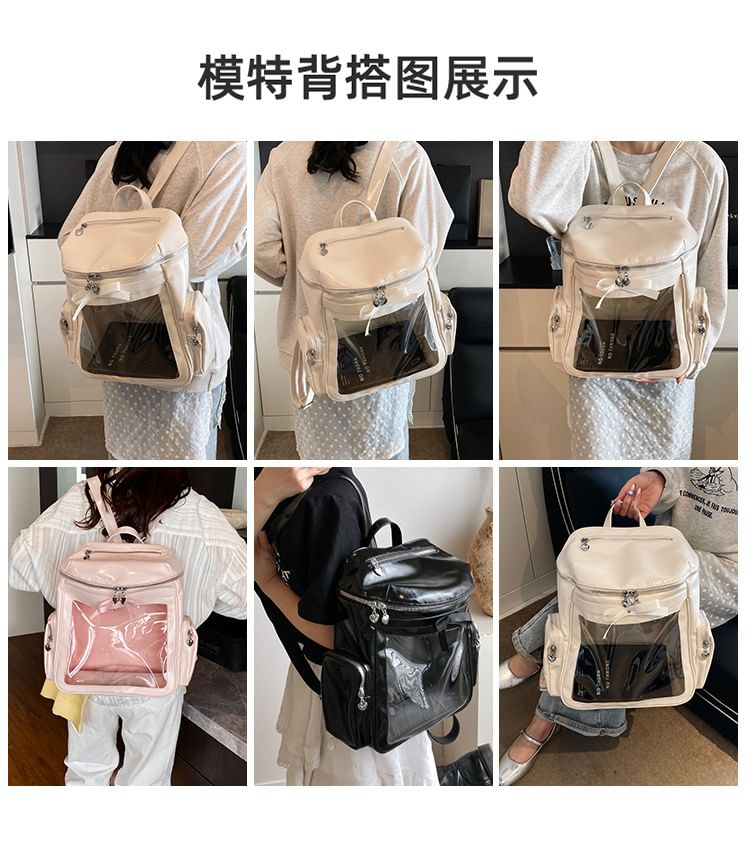 Panel Multi-Pocket PVC Backpack