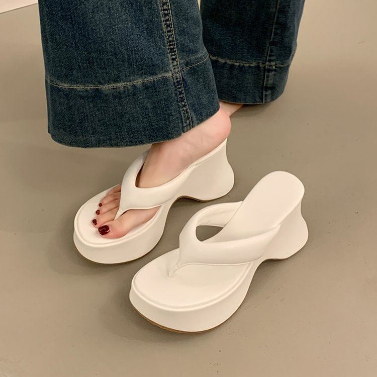 Heel Platform Wedge Flops Flip