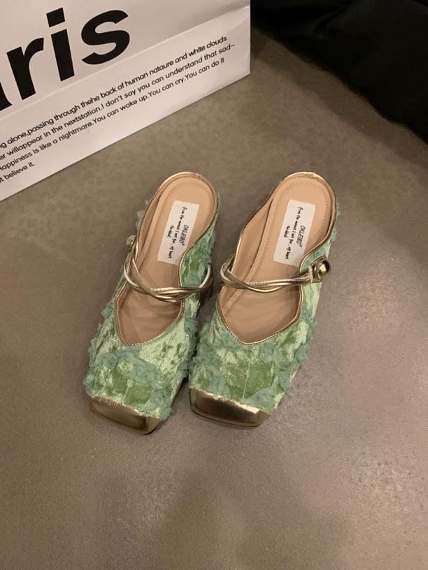 Mules Jane Toe Mary Cap