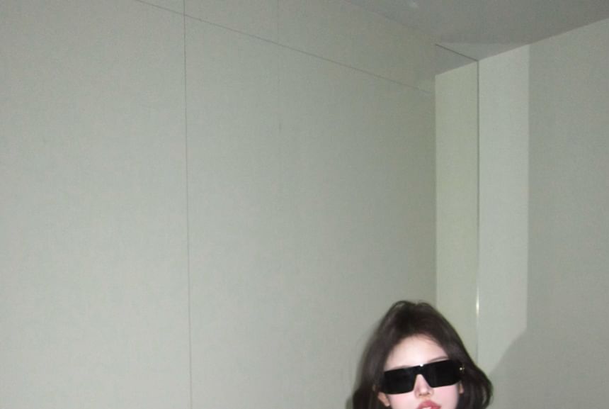 Bodysuit Bow V-Neck Lace Panel Accent Strap Spaghetti Top