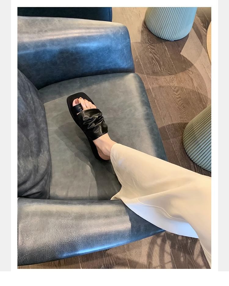 Loop Sandals Flat Slide Toe