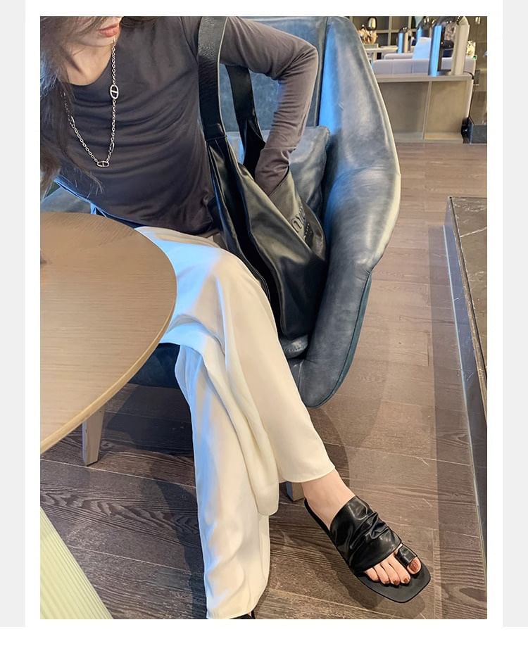 Loop Sandals Flat Slide Toe