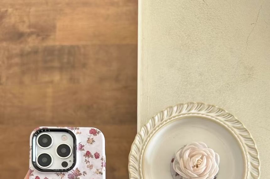 with Case (Compatible MagSafe) Phone Magnetic Floral