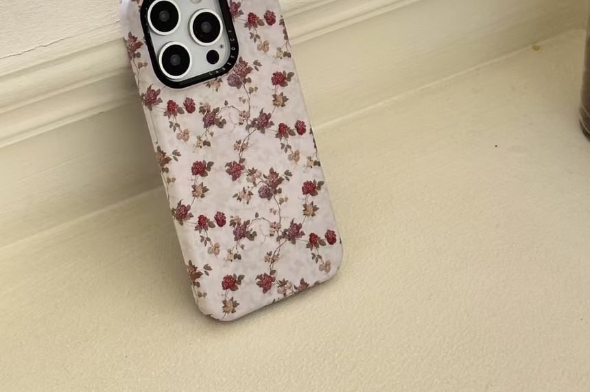 with Case (Compatible MagSafe) Phone Magnetic Floral