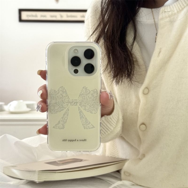 Case Bow Phone Lace