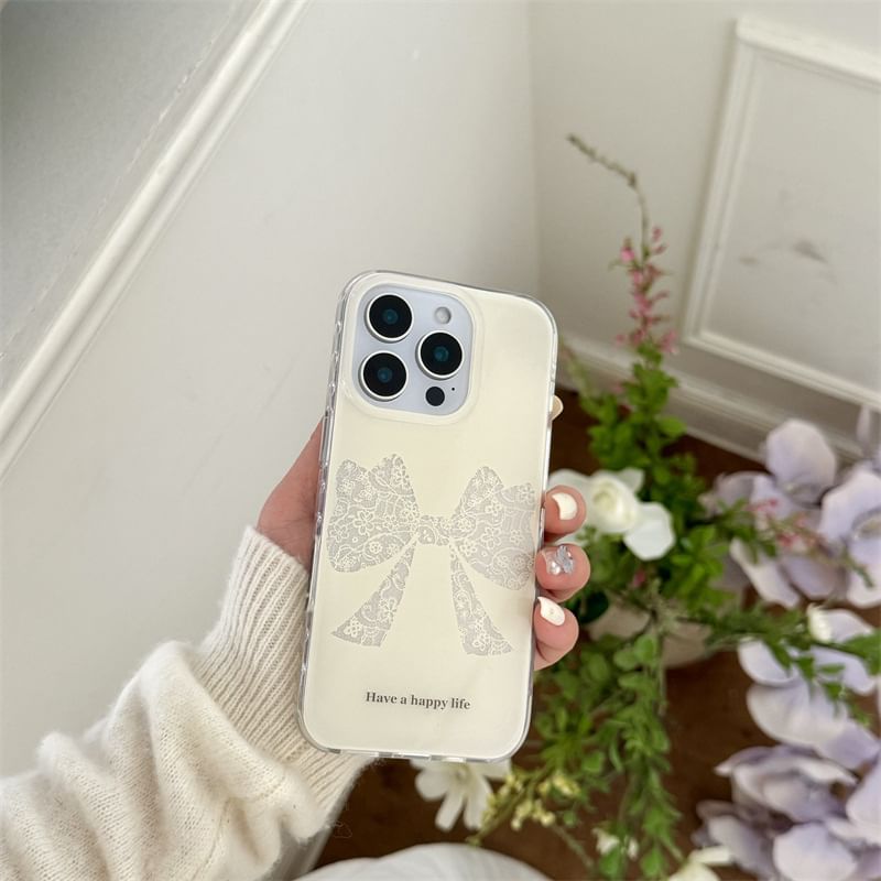 Case Bow Phone Lace