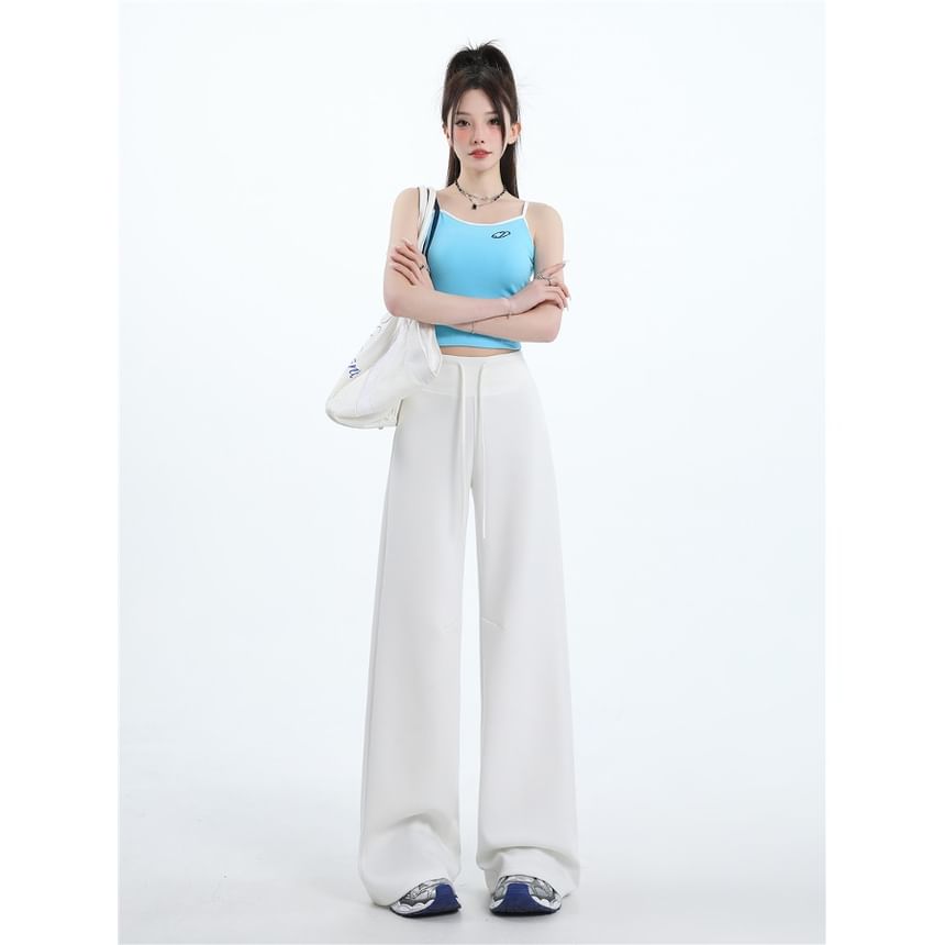 (Various Designs) Leg Waist Drawstring Wide Sweatpants