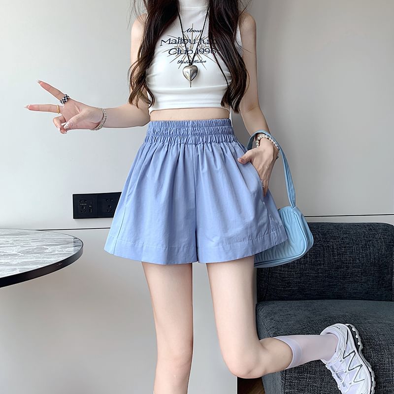 Shorts Plain Elastic Waist