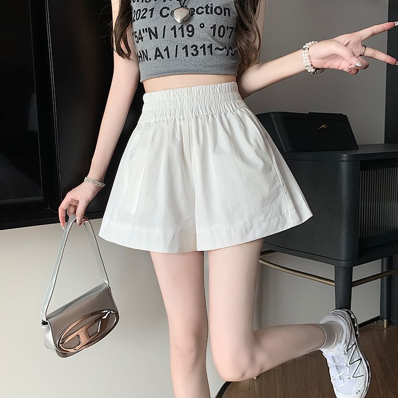 Shorts Plain Elastic Waist