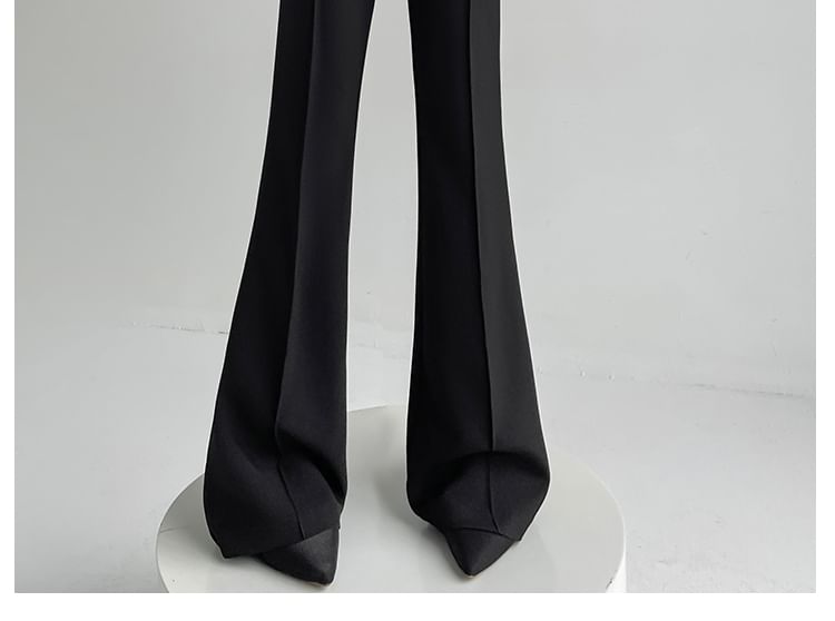 High Buckled Skirt Overlay Flared (Various Suit Designs) Waist Pants
