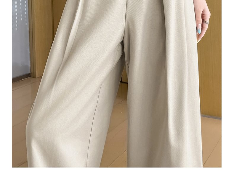 Dress Pants (Various High Designs) Leg Wide Plain Waist