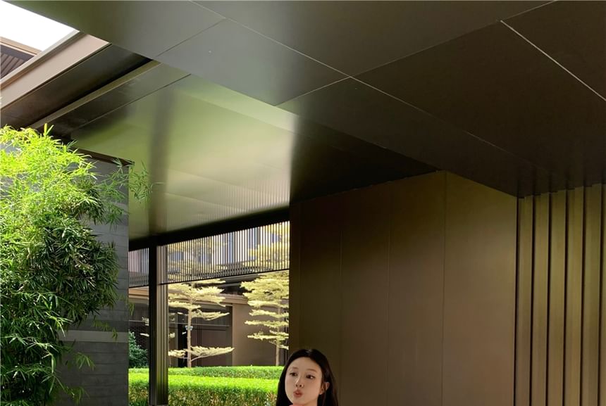 / Padded High Sweat V-Neck Plain Waist Panel Top Neck Lace Round Camisole Shorts Cardigan