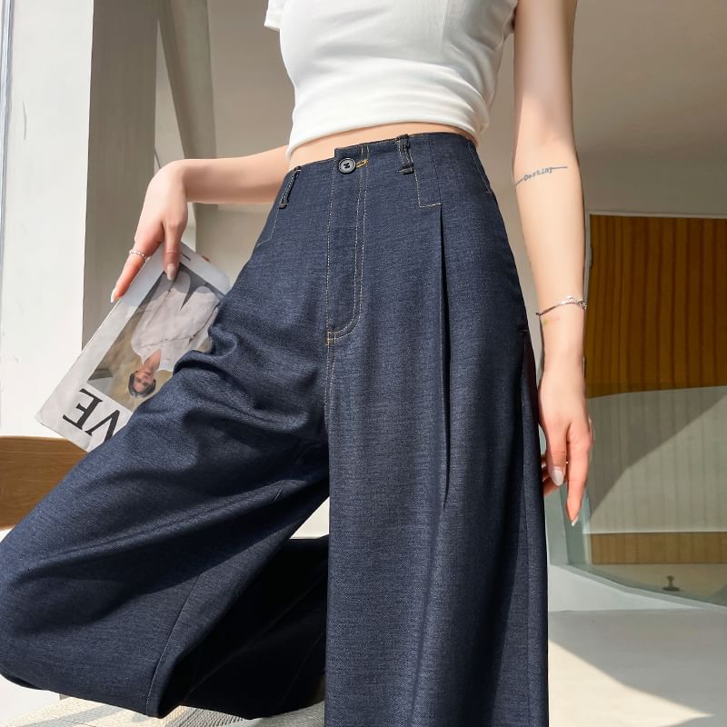 Wide (Various Waist Leg High Designs) Jeans