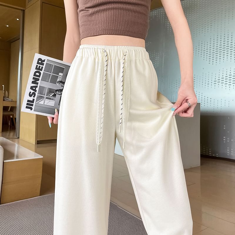 (Various Loose Sweatpants Waist Fit Designs) Drawstring