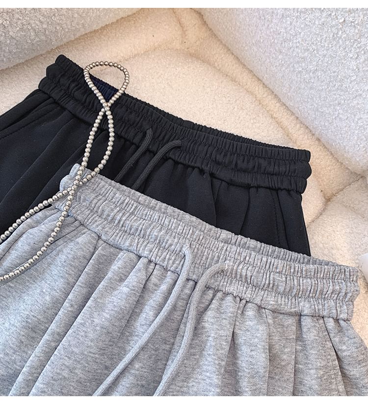 Drawstring Lace Skirt Mini Plain Trim A-Line Waist