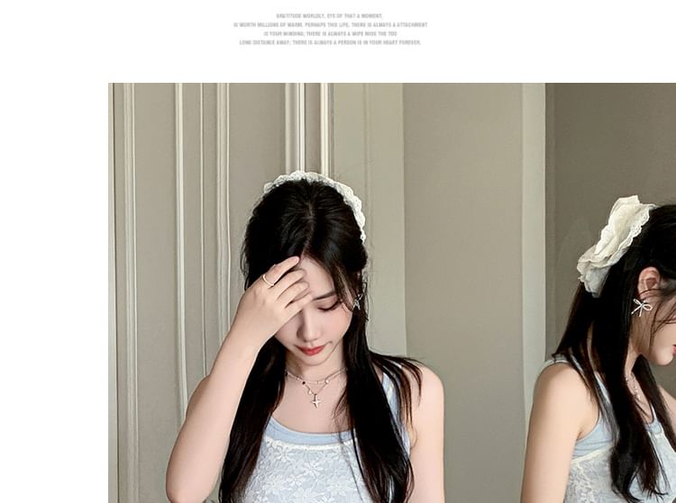 Mini Lace Skirt Waist Plain Trim High Pencil