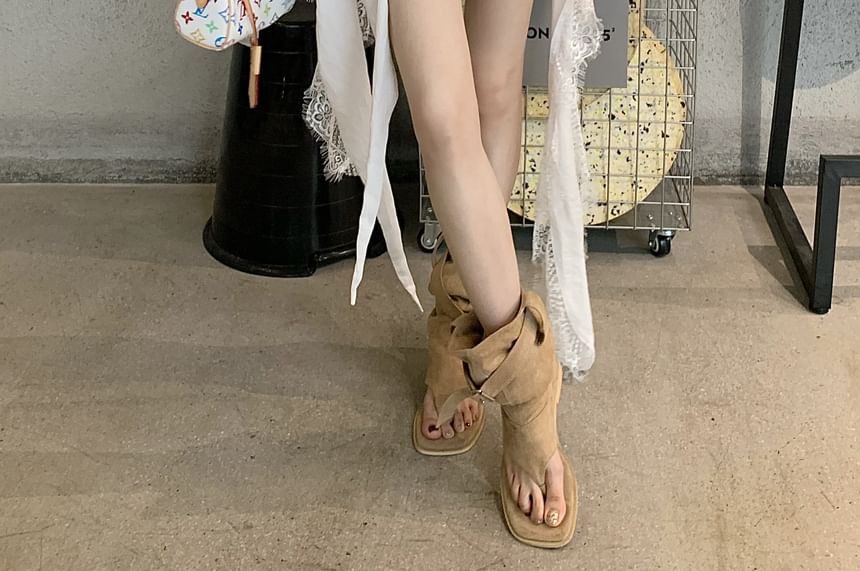 Trim Waist Lace High Plain Skort Asymmetrical Wrap