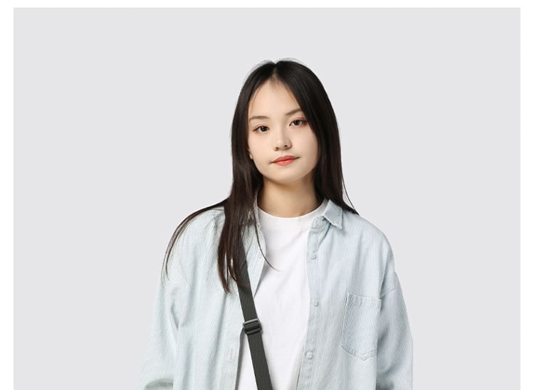 Crossbody Nylon Lettering Bag Print