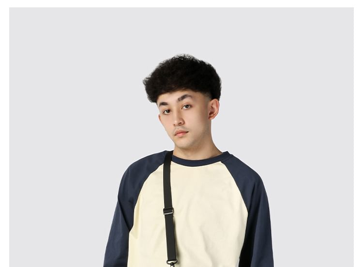 Crossbody Nylon Lettering Bag Print