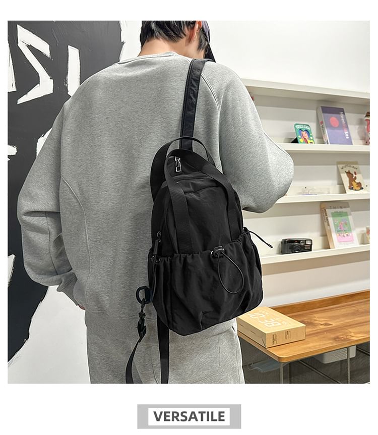 Nylon Plain Drawstring Bag Sling