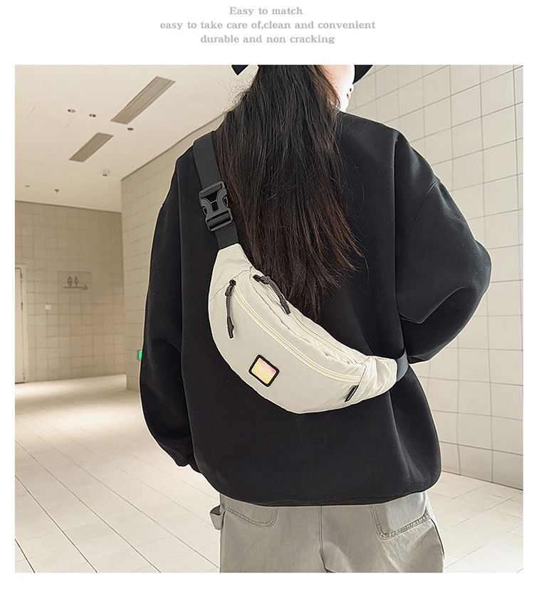 Plain Belt Nylon Bag