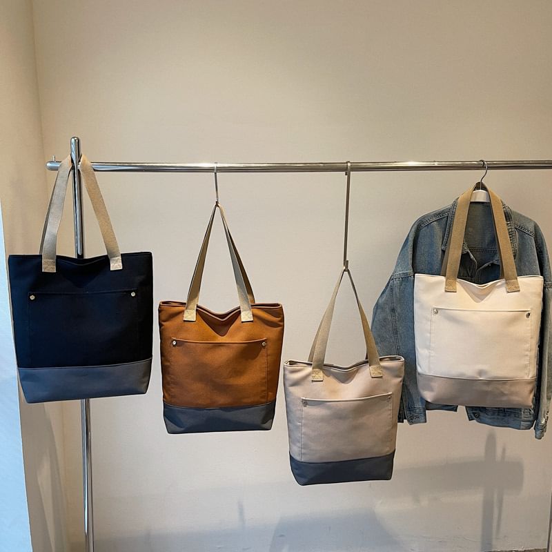 Two Canvas Tote Tone Bag