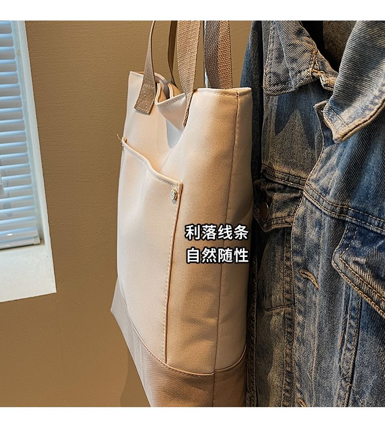 Two Canvas Tote Tone Bag