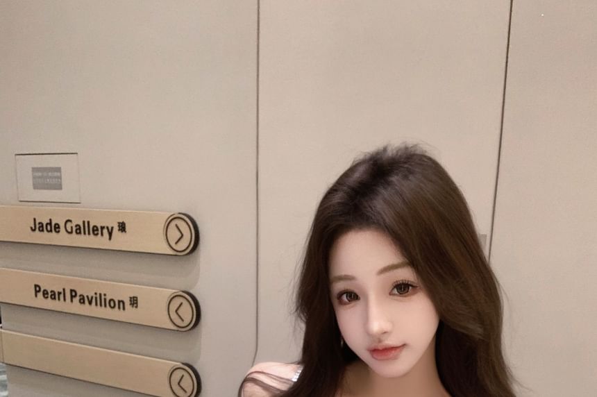 Glitter Cami Bow Top Rhinestone