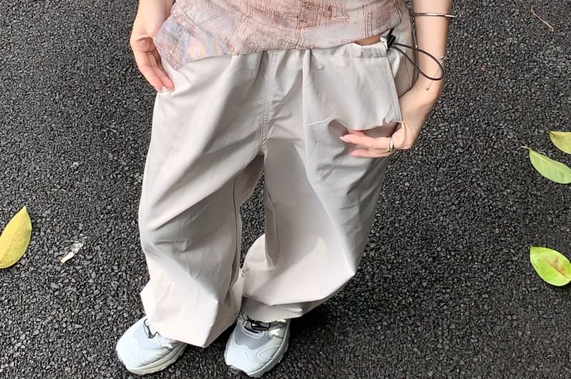 Sheer Denim Bra Neck / Tank Plain Print Square Asymmetrical Top