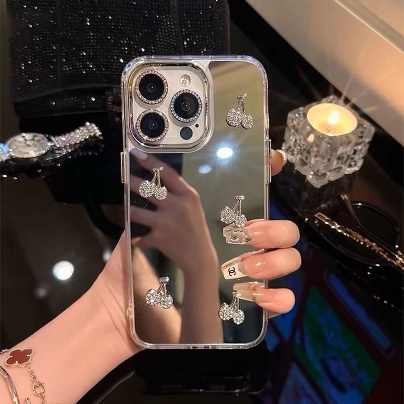 Cherry Case Phone Set Mirrored / Strap
