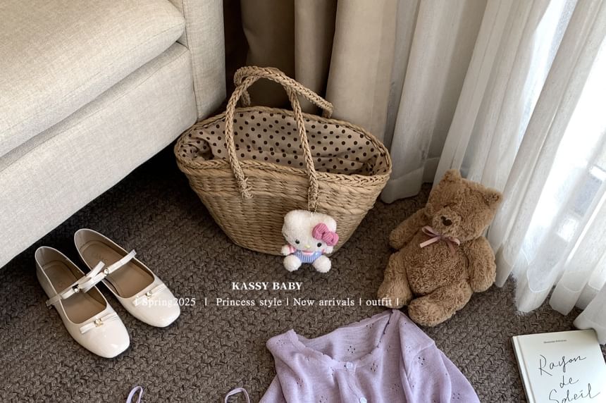 Round V-Neck Neck Cardigan Trim Top Set: Knit Plain Camisole Lace +