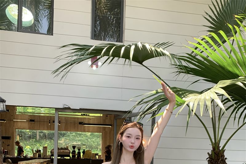 Tube Ruffle Top Trim Lace Plain