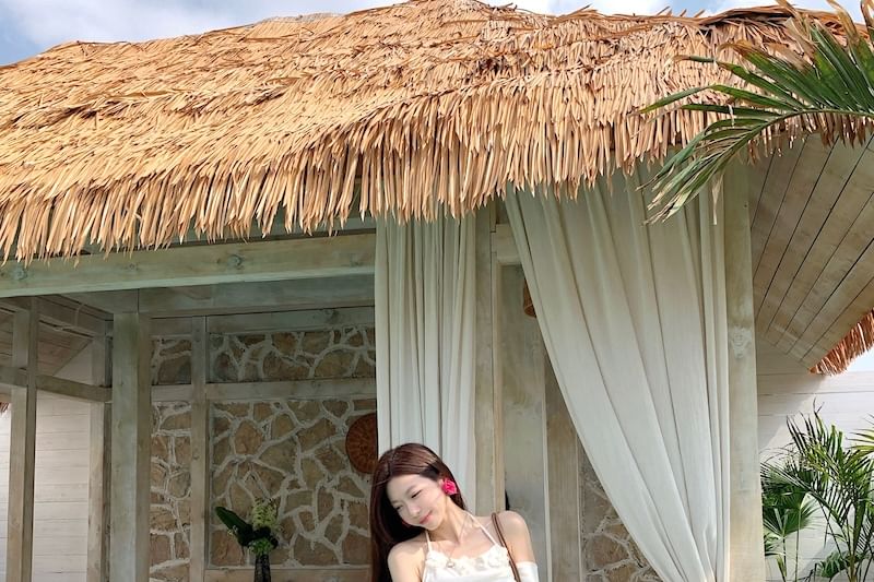 / Skirt High Long-Sleeve Mock Rise Top Two-Piece A-Line Maxi Plain