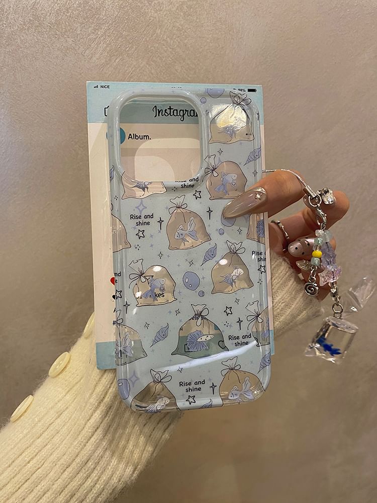 Case Phone Set Charm / Goldfish