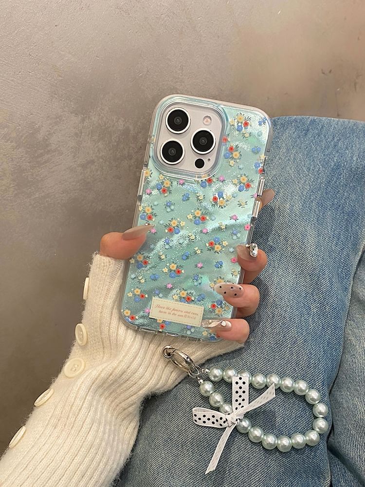 Case Strap Set Floral Phone /