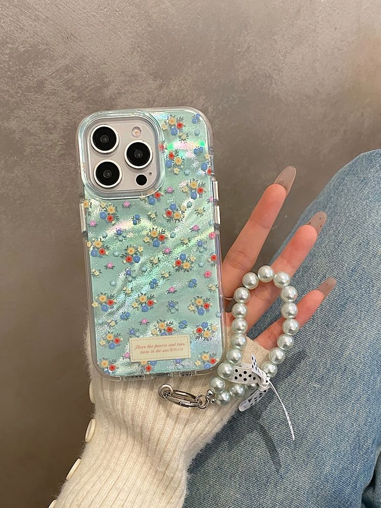 Case Strap Set Floral Phone /
