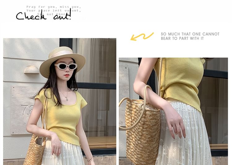 Lace Skirt High Midi Waist A-Line