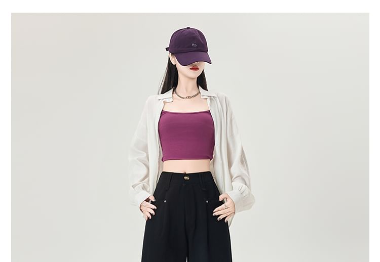 Plain Waist Leg Wide Pants High Dress