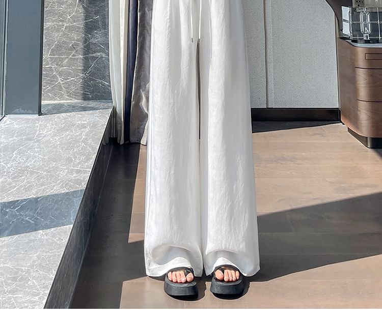 Pants Leg (Various Plain Drawstring Wide Designs) Waist