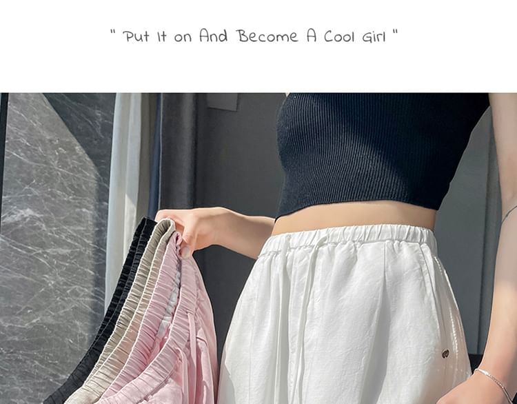 Pants Leg (Various Plain Drawstring Wide Designs) Waist