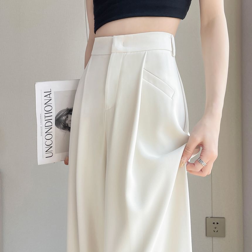 High Pants Designs) Wide Leg Suit (Various Plain Rise