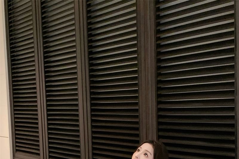 Mini Detail Mesh Strap Plain Spaghetti Flower Sundress