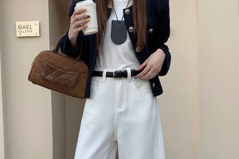 Jeans Leg Washed Low Waist Wide