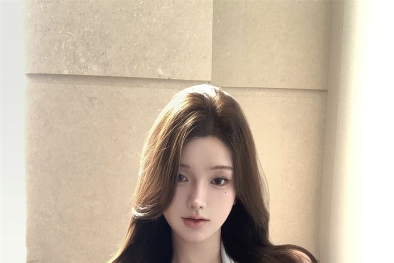 Plain Top Tank Tie-Neck