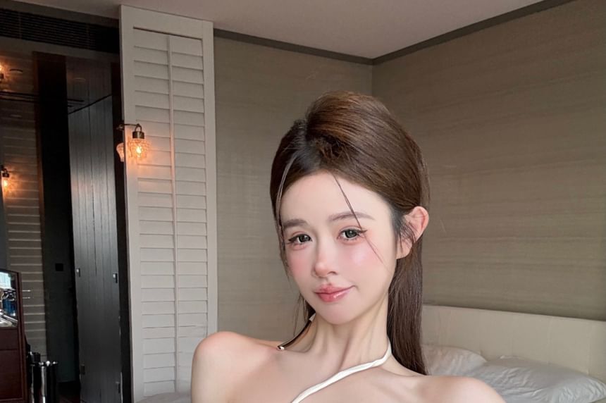 Halter Plain Top Asymmetrical