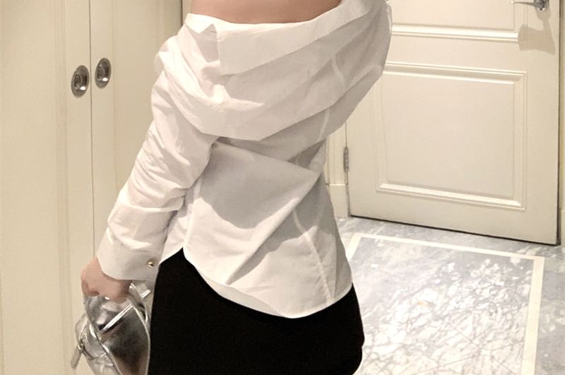 Plain Shirt Long-Sleeve