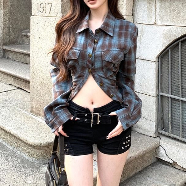 Shirt Plaid Button-Up