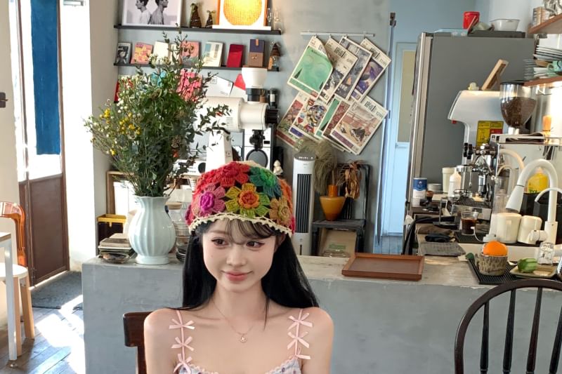 Dress Asymmetrical Print Mini Spaghetti Floral Panel Bodycon Strap